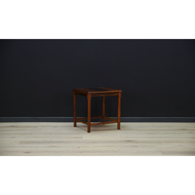 Set of 3 nesting tables in rosewood