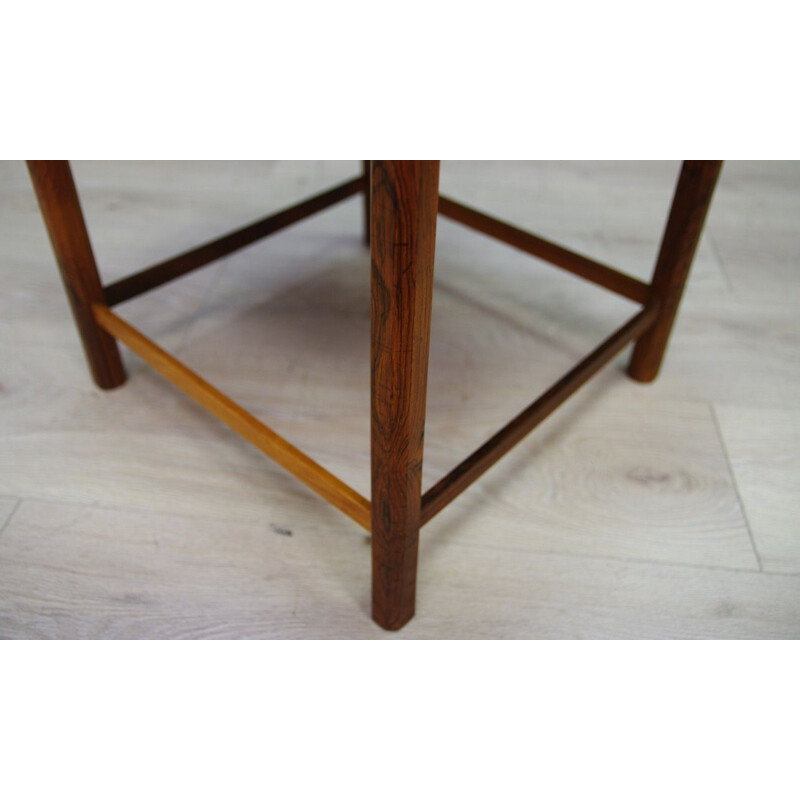 Set of 3 nesting tables in rosewood