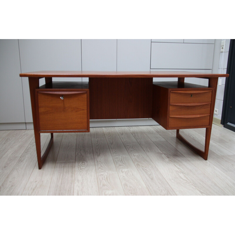 Vintage Scandinavian desk in teak