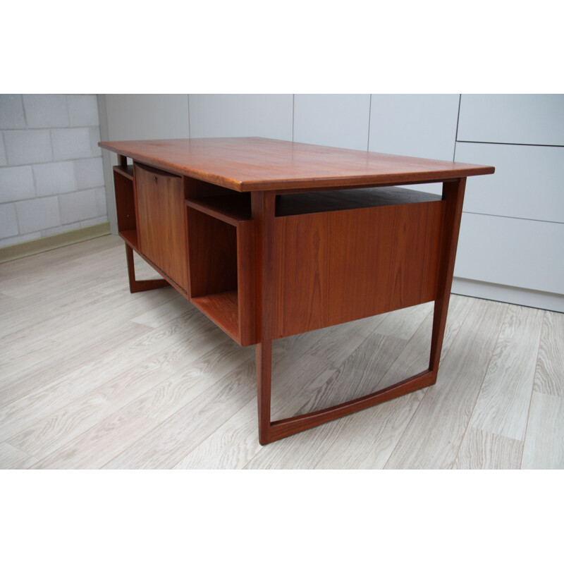 Vintage Scandinavian desk in teak