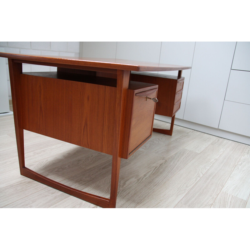 Vintage Scandinavian desk in teak