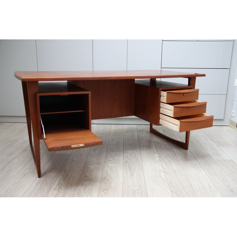 Vintage Scandinavian desk in teak