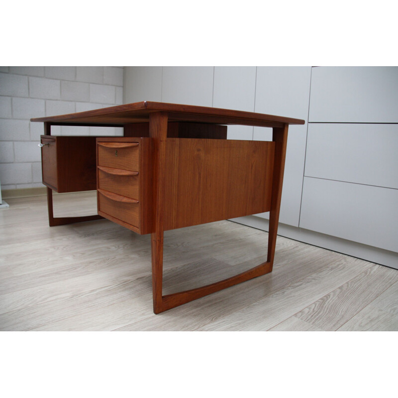 Vintage Scandinavian desk in teak