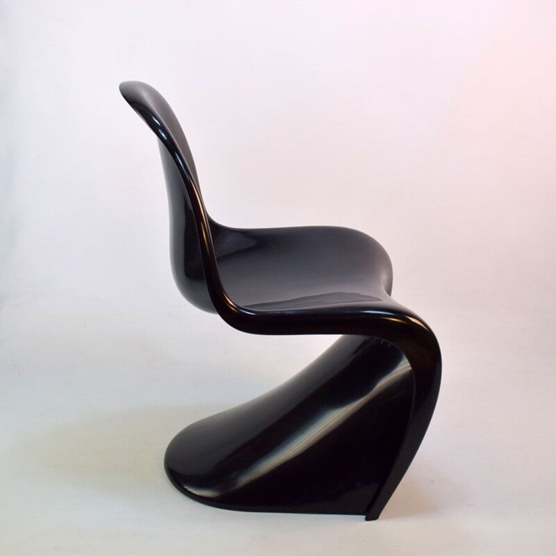 Chaise Panton noire pour Herman Miller