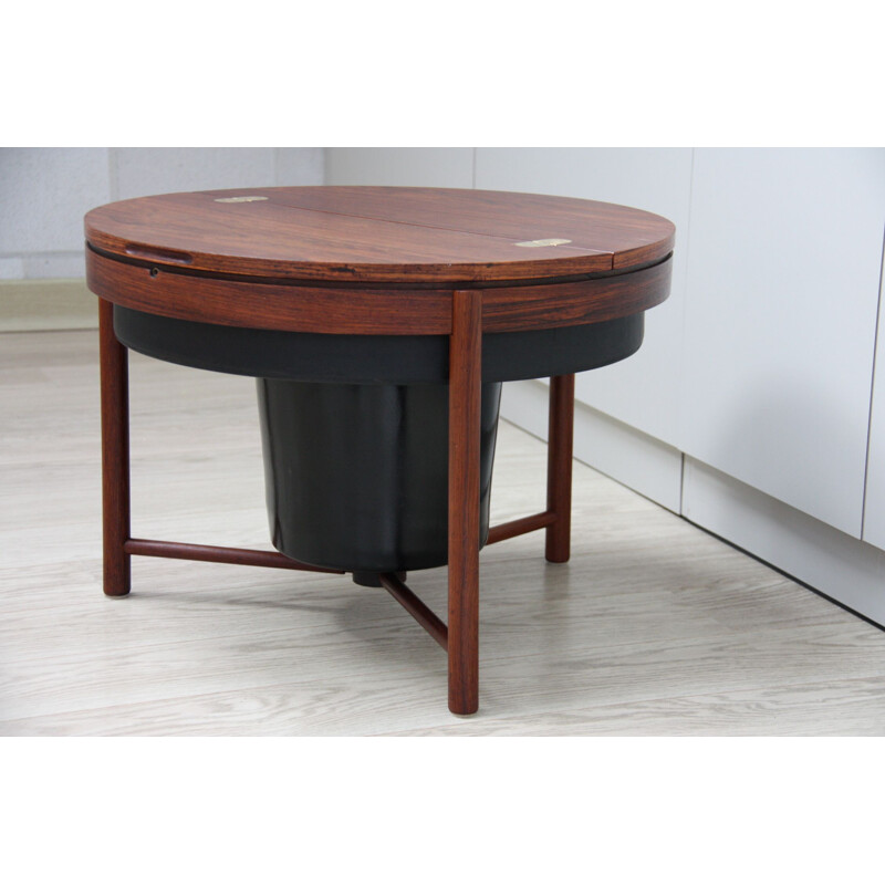 Vintage Norwegian bar table "Skylus" in rosewood by Rastad & Relling