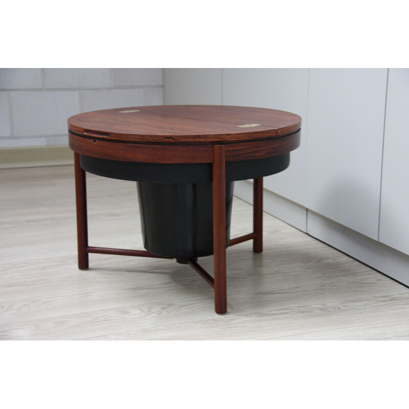 Vintage Norwegian bar table "Skylus" in rosewood by Rastad & Relling