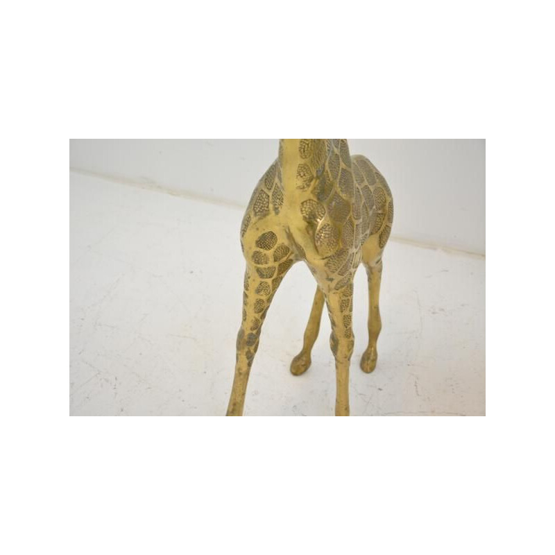 2 girafes vintage en laiton