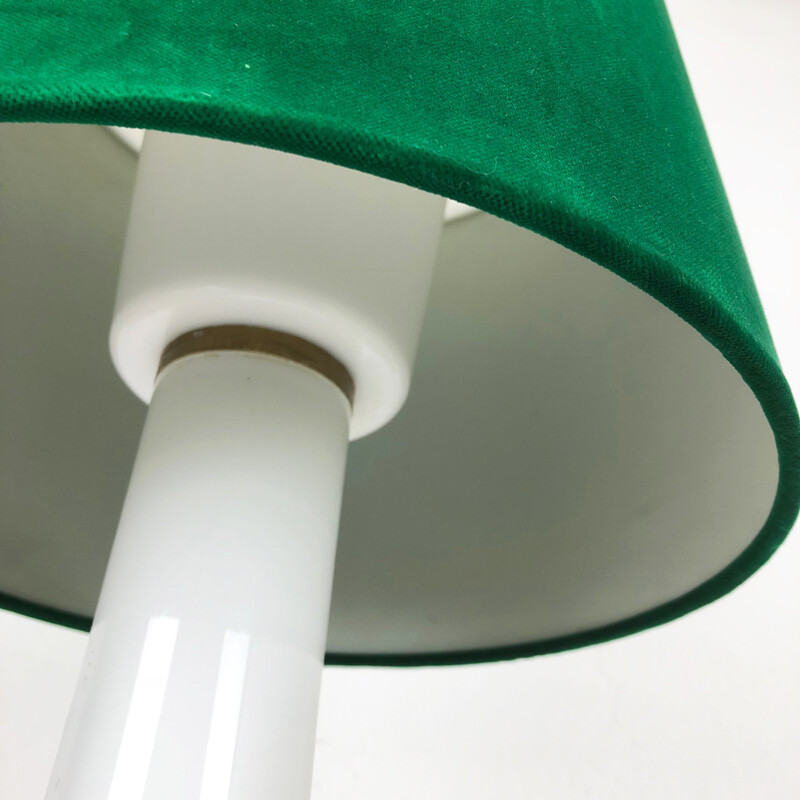 Lampada vintage in vetro bianco di Uno e Östen Kristiansson per Luxus Vittsjö, Svezia 1960