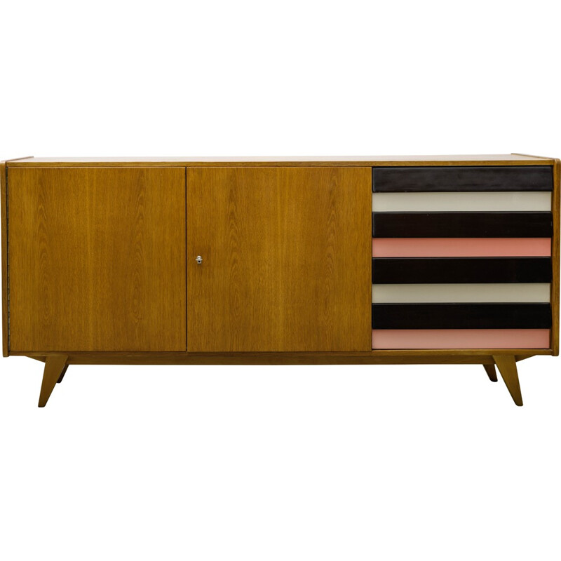 Wooden vintage sideboard, Jiri JIROUTEK - 1960s