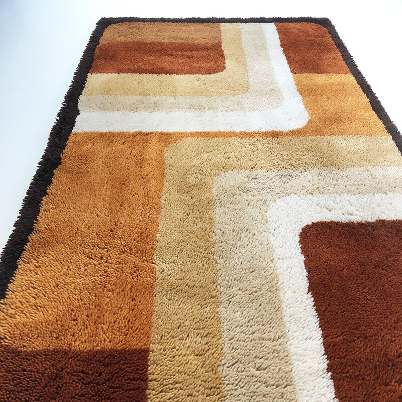 Vintage Danish carpet in high pile wool