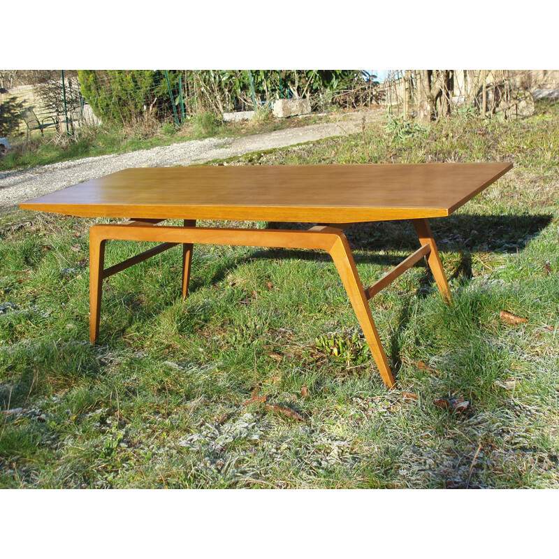 Table basse vintage grande scandinave