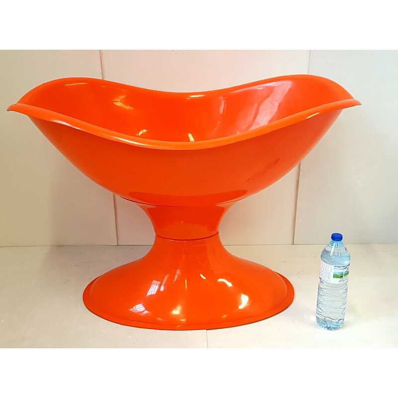 Vintage orange plastic cradle
