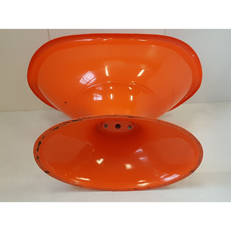 Vintage orange plastic cradle