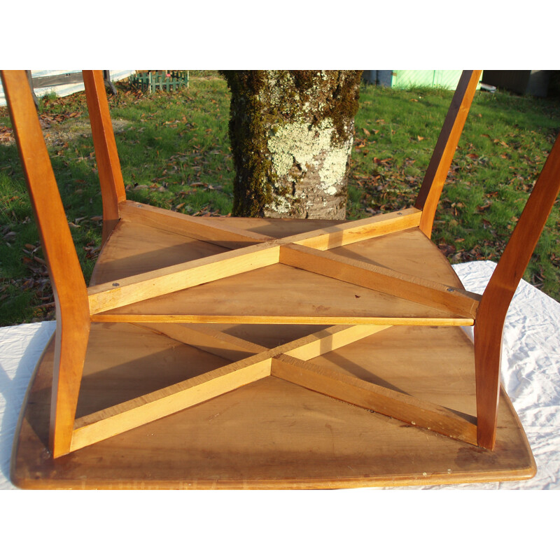 Vintage coffee table double trays