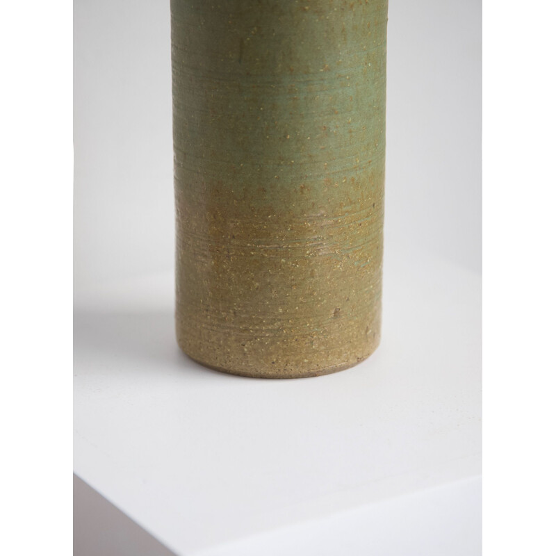 Vintage green vase by Rudi Stahl