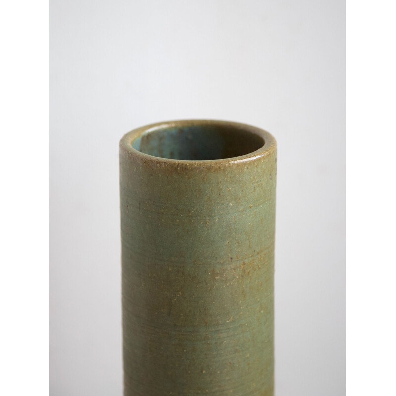 Vintage green vase by Rudi Stahl