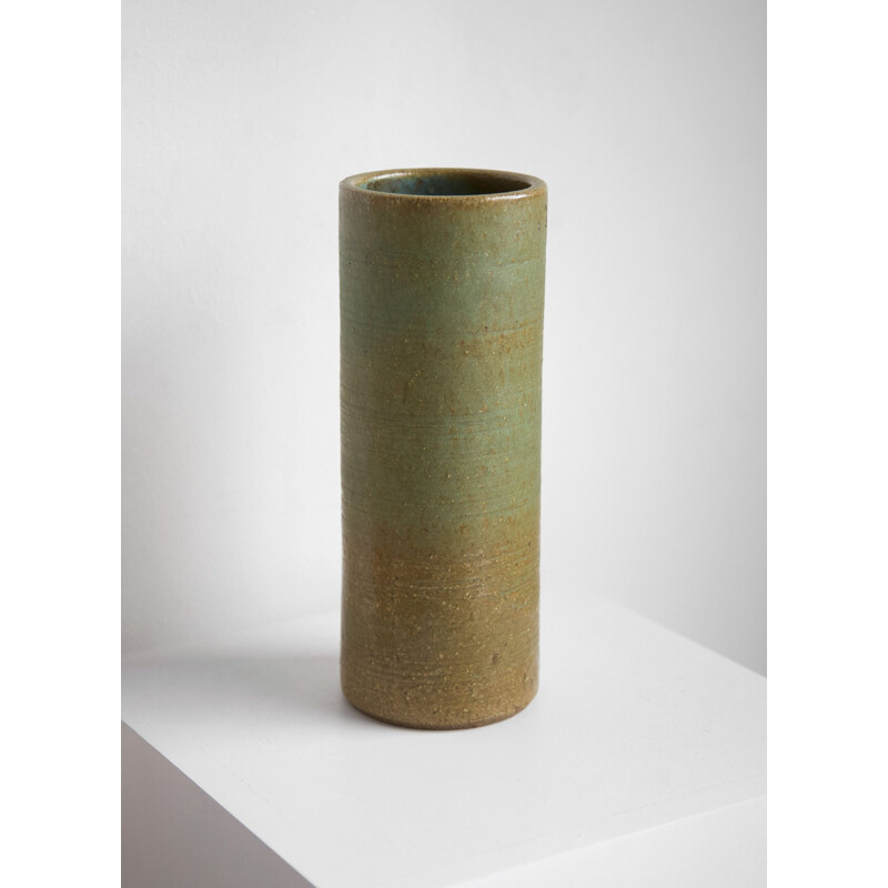 Vase vintage vert par Rudi Stahl