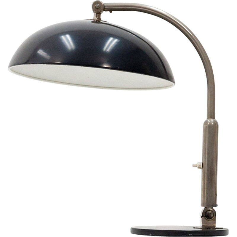 Black desk lamp in iron by Hala Zeist