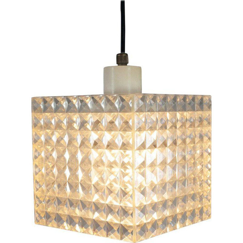 Diamond pendant light by Aloys Gangkofner for Erco