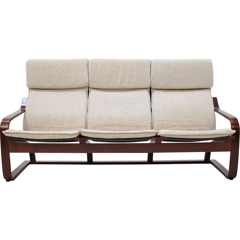 Vintage 3-seater sofa in bentwood by Ton Czechoslovakia