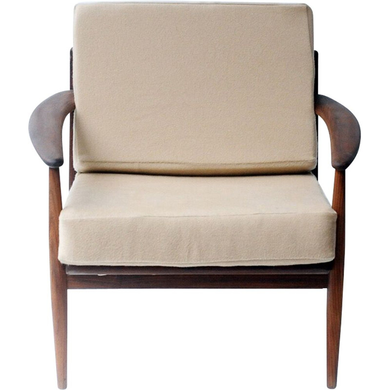 Vintage scandinavian teak armchair by Grete Jalk