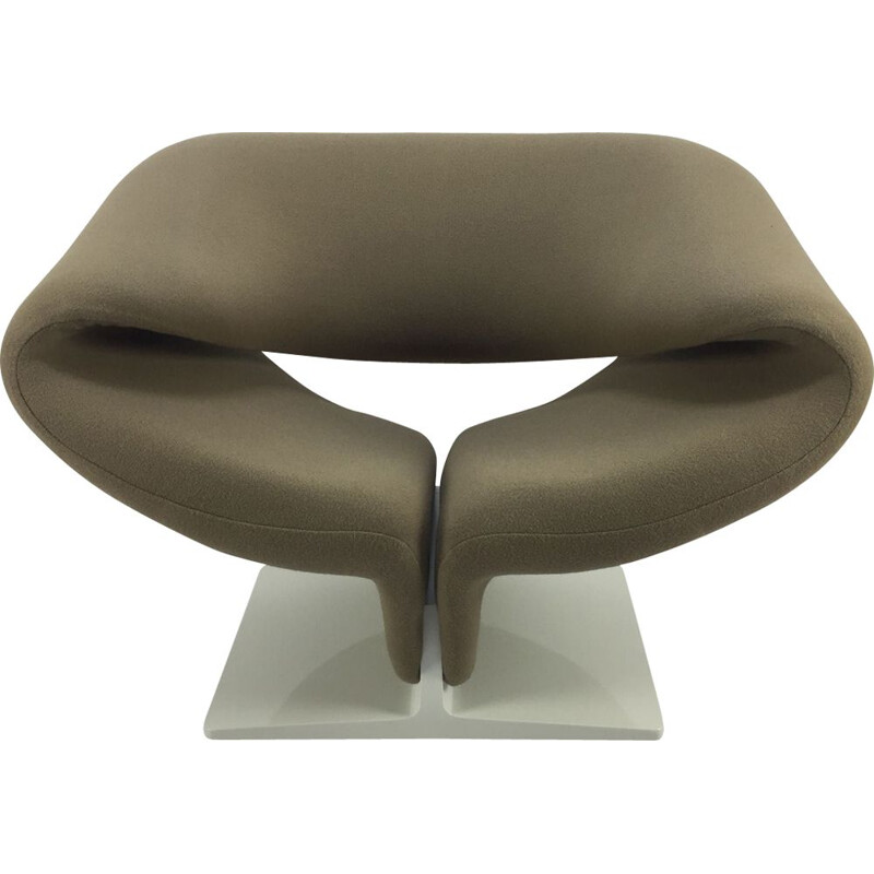 Vintage grey Ribbon armchair by Paulin for Artifort 1960