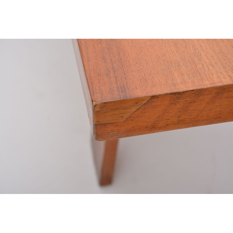 Vintage italian walnut veneered table for Bernini 1964