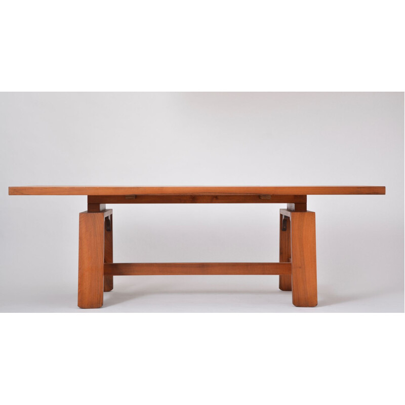 Vintage italian walnut veneered table for Bernini 1964