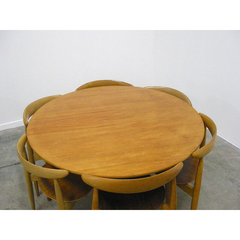 Dining set in teak and beechwood, Hans WEGNER - 1950s