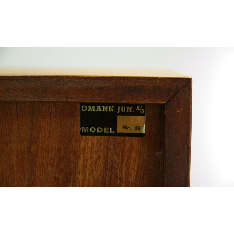 Vintage scandinavian bookcase for Omann Jun in rosewood 1960