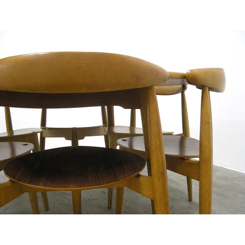 Dining set in teak and beechwood, Hans WEGNER - 1950s