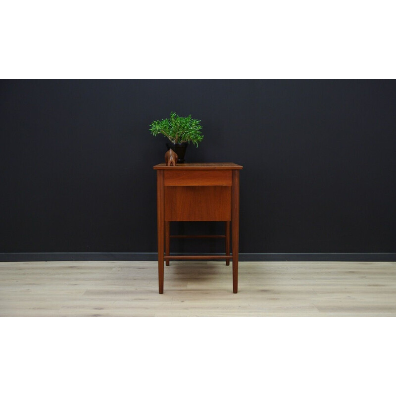 Vintage scandinavian desk in teak veneered 1960