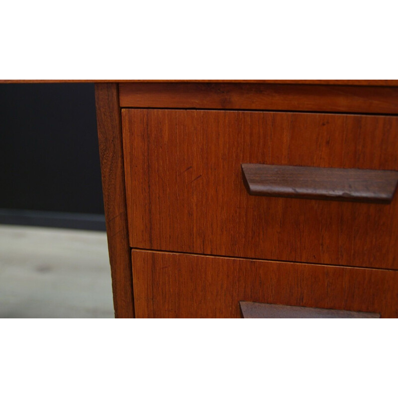 Vintage scandinavian desk in teak veneered 1960