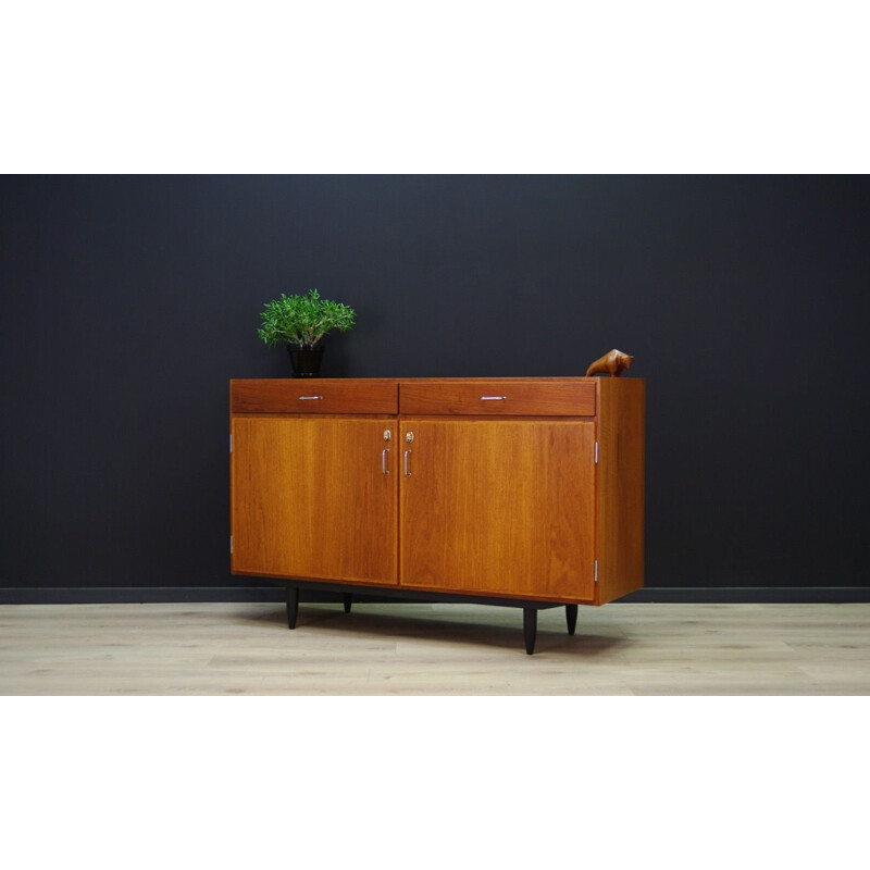 Commode vintage scandinave en teck 1960