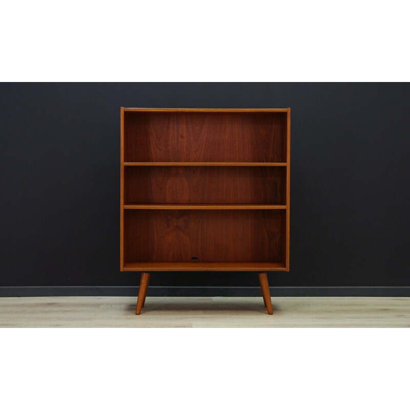 Vintage Scandinavian bookcase in teak