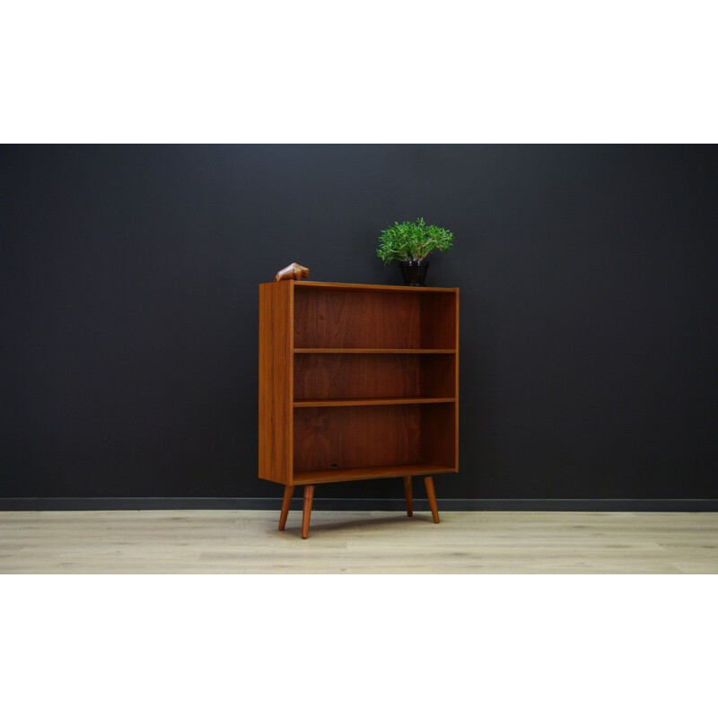 Vintage Scandinavian bookcase in teak