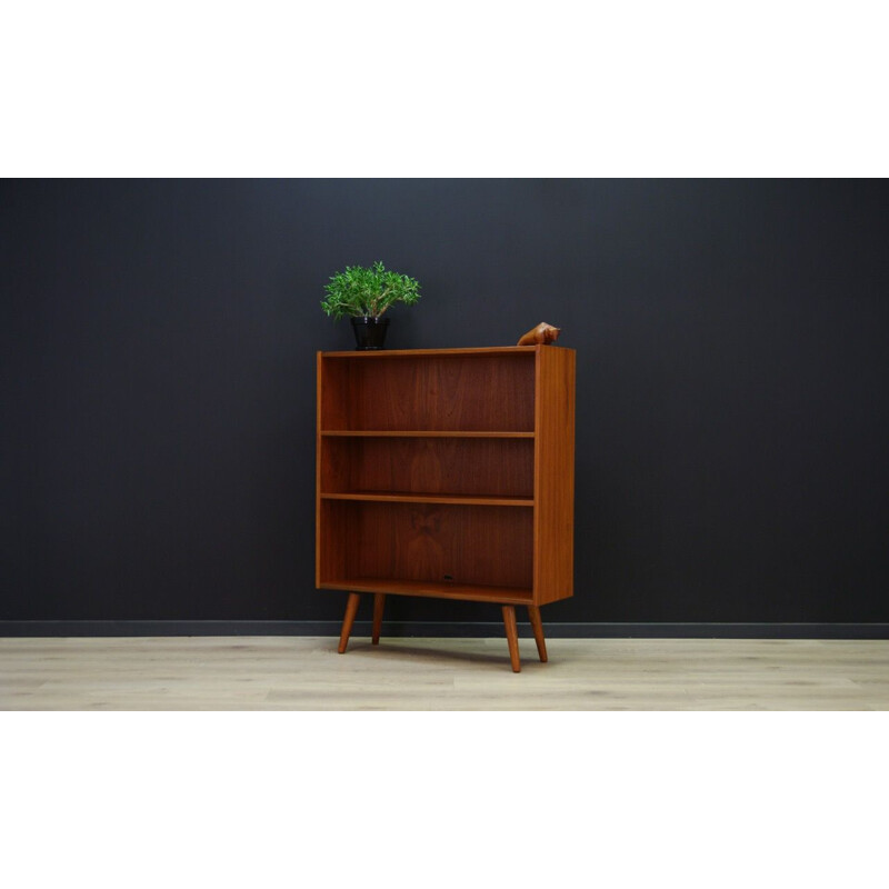 Vintage Scandinavian bookcase in teak