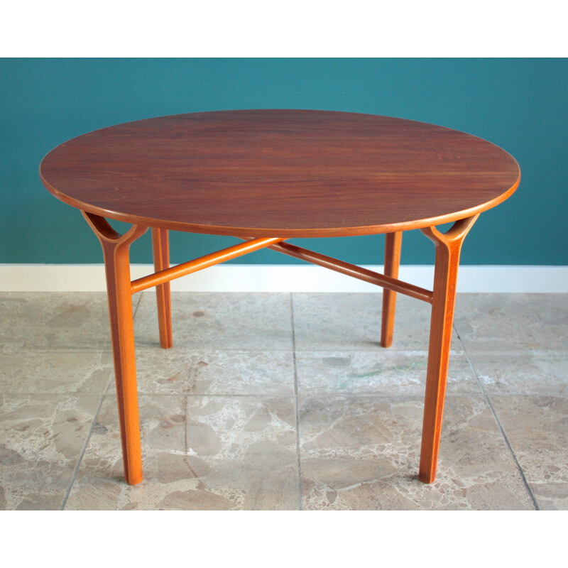 Side table in teak, mahogany and beechwood, Peter HVIDT & Orla Moldgaard NIELSEN - 1950s
