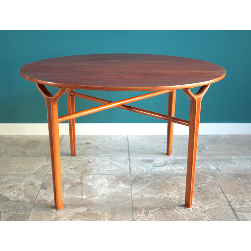 Side table in teak, mahogany and beechwood, Peter HVIDT & Orla Moldgaard NIELSEN - 1950s