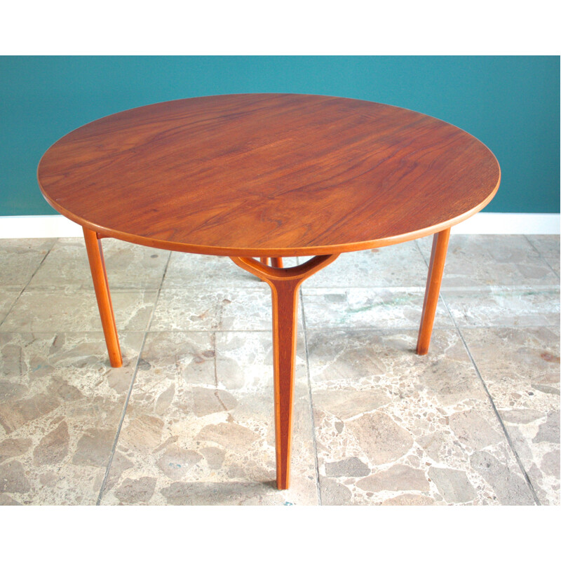 Side table in teak, mahogany and beechwood, Peter HVIDT & Orla Moldgaard NIELSEN - 1950s