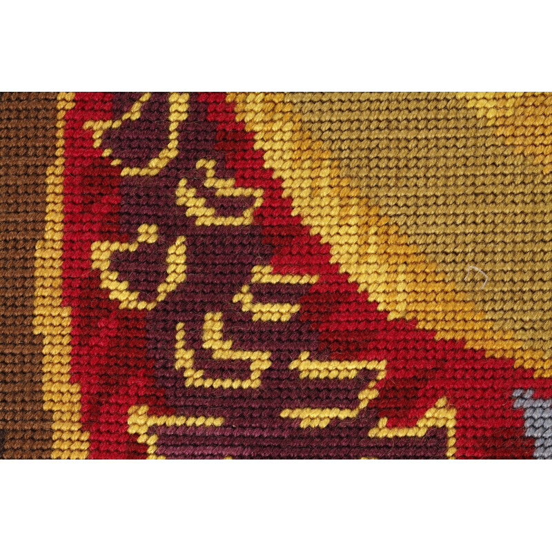 Vintage tapestry in wool by Jean-Claude Duprez