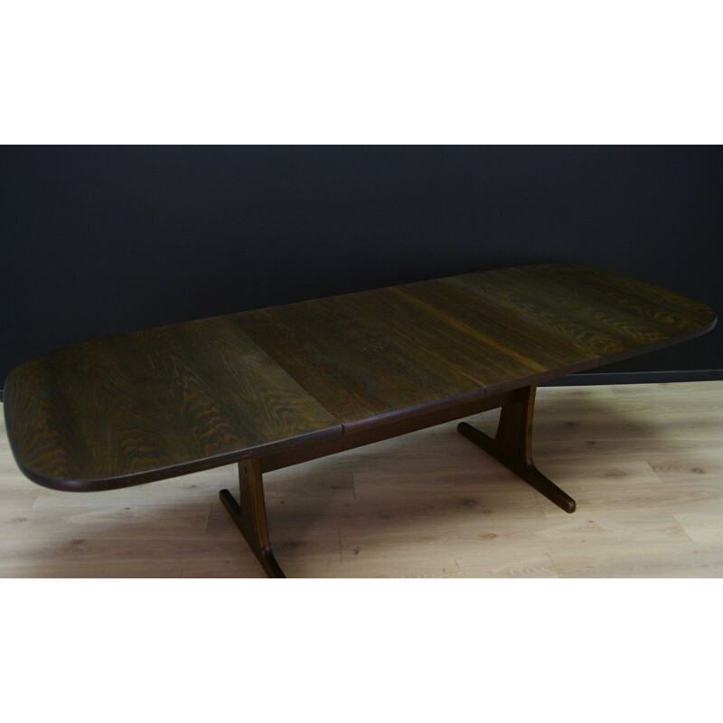 Table vintage danoise en chêne 1960