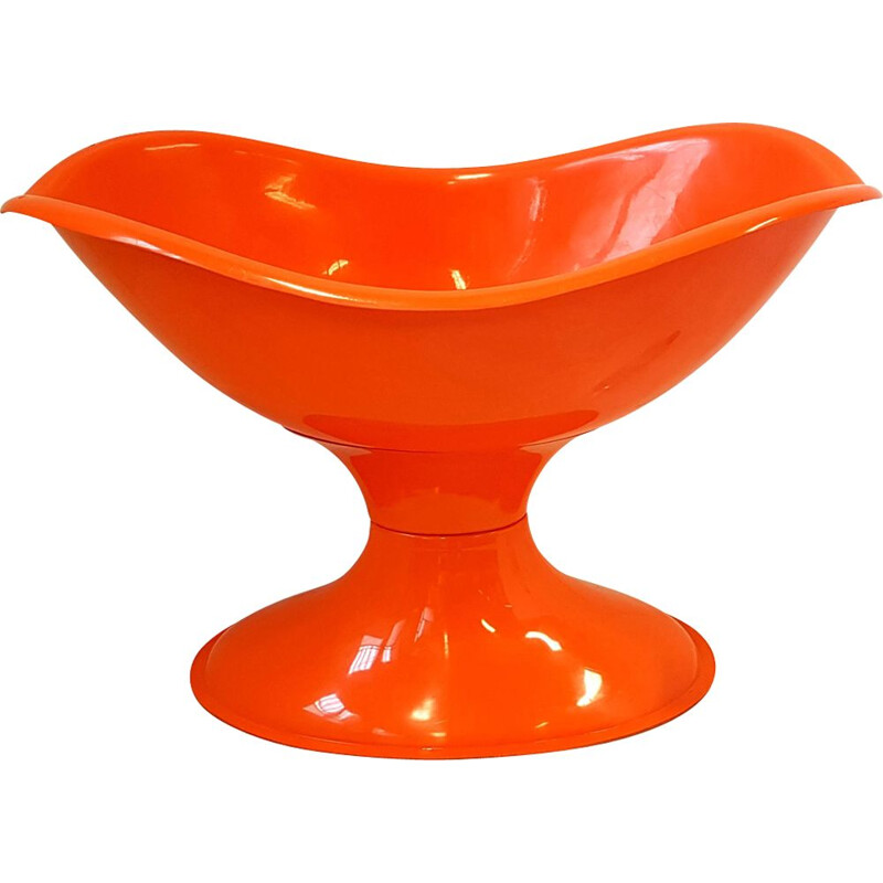 Vintage orange plastic cradle