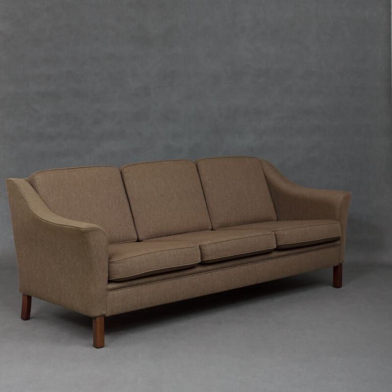Vintage Danish 3 seater sofa in wool