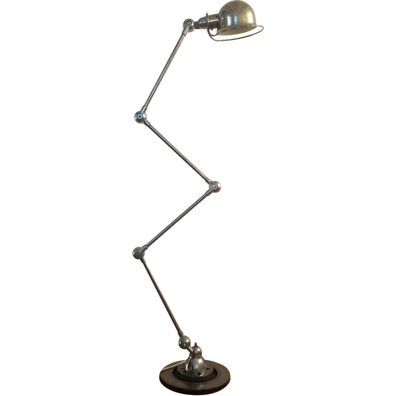 Industrial Jieldé lamp in chrome steel, Domecq - 1950s