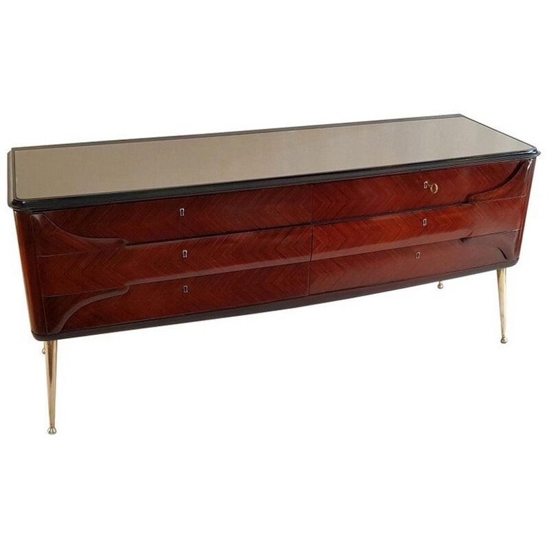 Vintage sideboard by Vittorio Dassi in rosewood