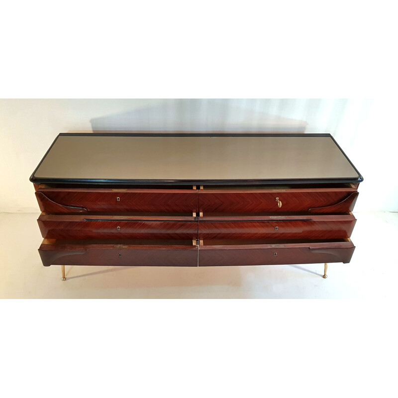 Vintage sideboard by Vittorio Dassi in rosewood