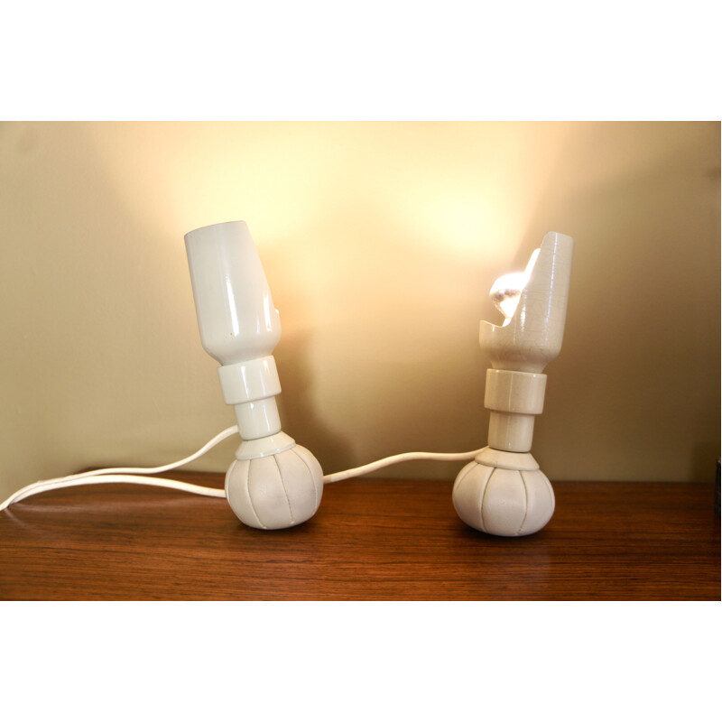 Set of 2 vintage wall lamps 600 P by Gino Sarfatti for Arteluce
