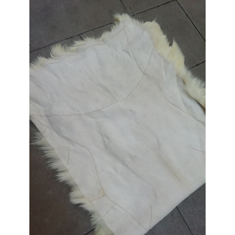Vintage white rug