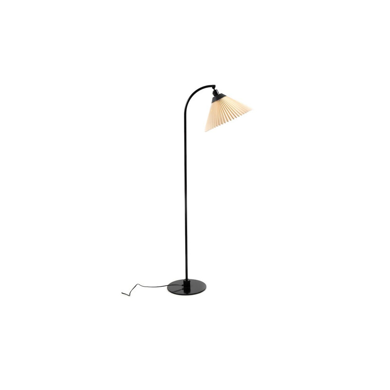 Vintage black floor lamp by Flemming Agger